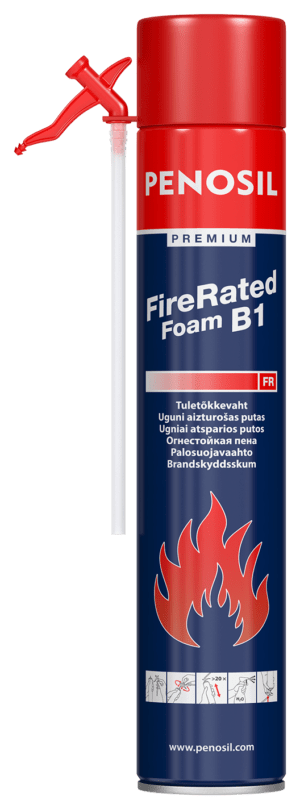 PENOSIL Premium Fire Rated straw foam for fire protected insulation works.