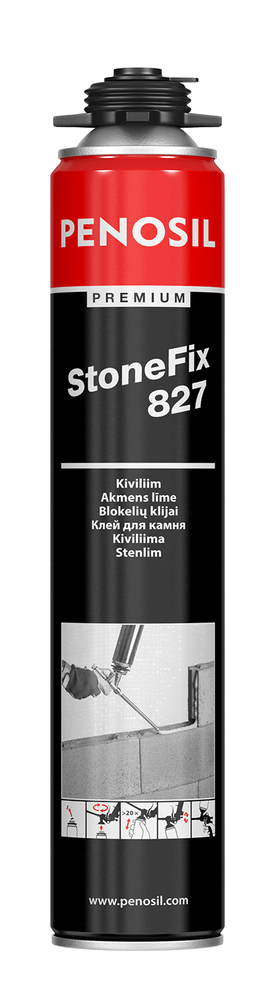 Penosil Premium StoneFix 827 pěnové lepidlo na kámen a stavební bloky