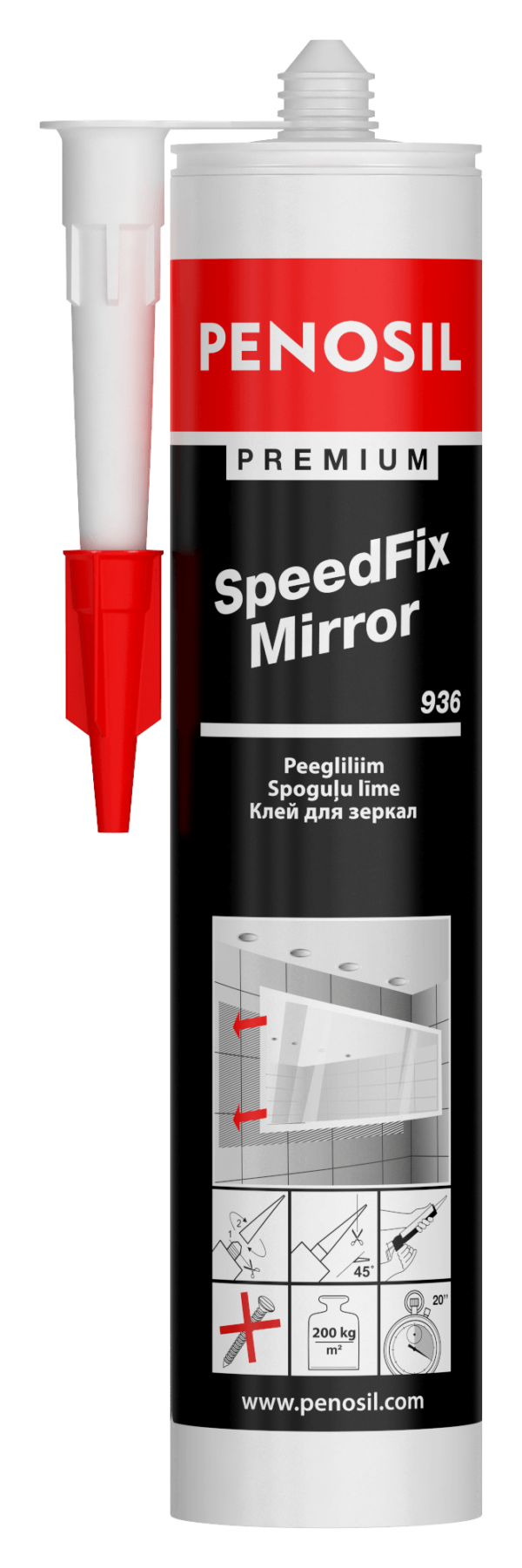 PENOSIL Premium SpeedFix Mirror 936 lepidlo na zrcadla