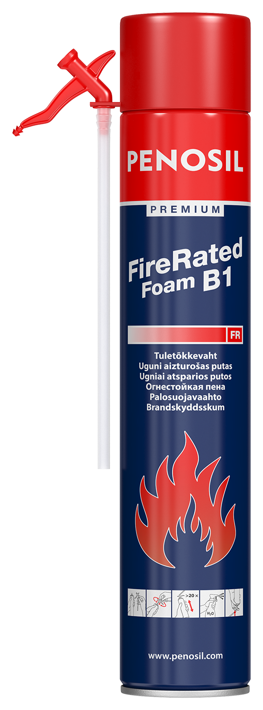 Penosil Premium FireRated Foam B1 protipožární pěna s trubičkovým aplikátorem