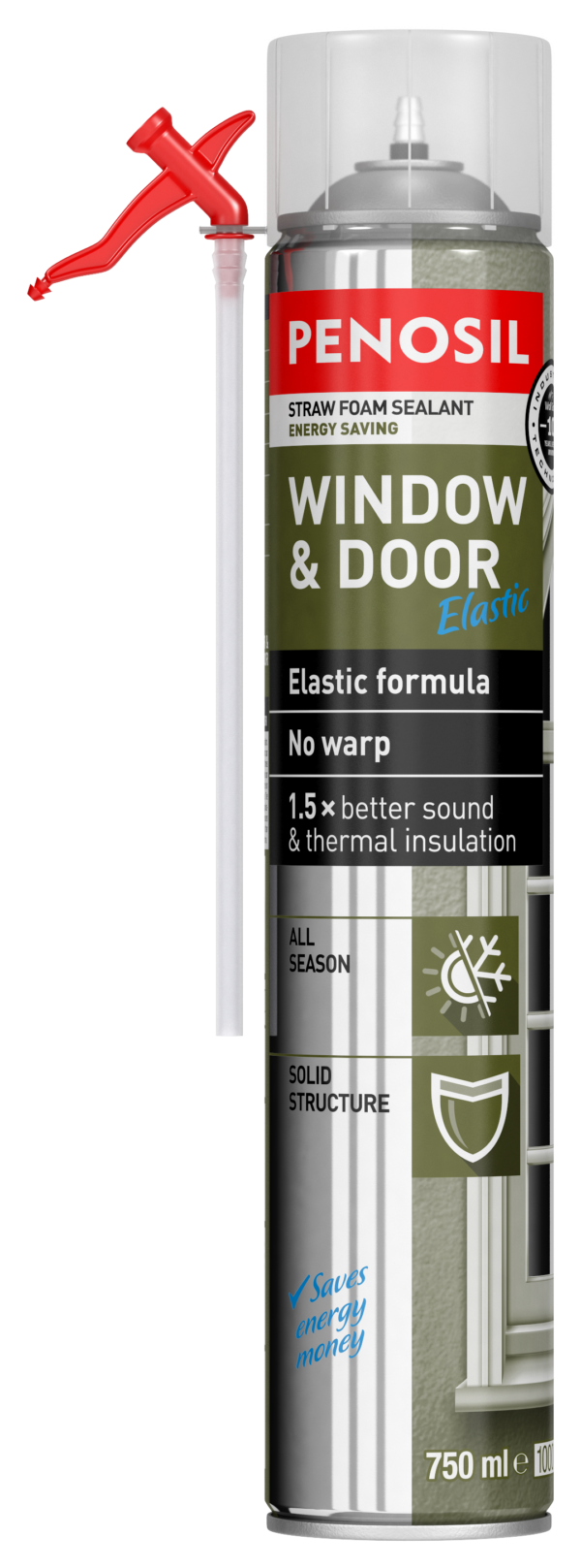 Penosil Window & Door Elastic trubičková pěna pro montáž oken a dveří