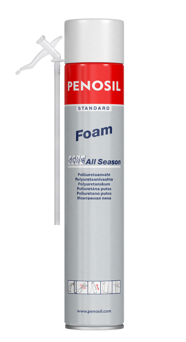 Penosil Standard Foam All Season celoroční PU pěna s trubičkovým aplikátorem