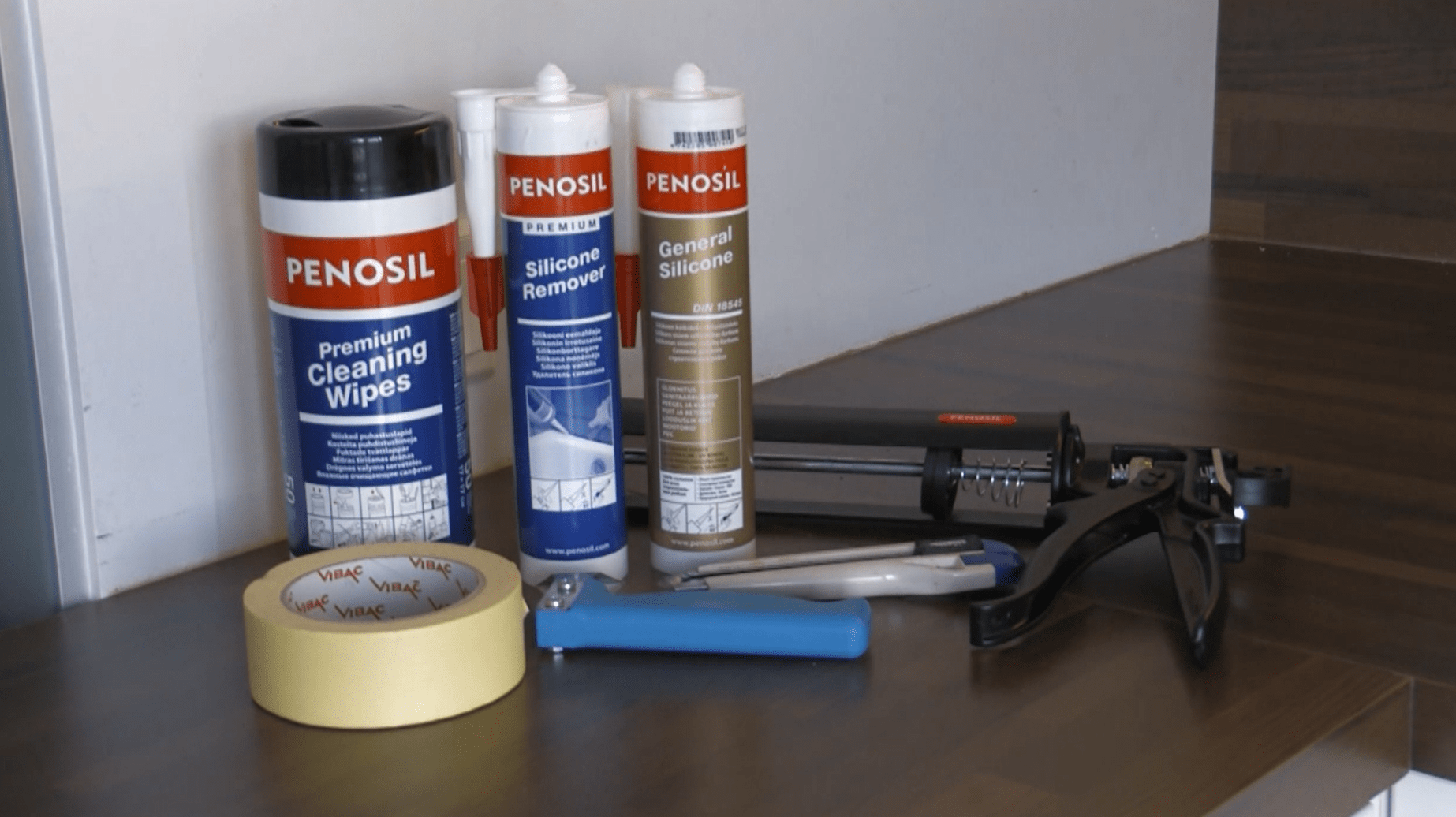 Play video: How to remove old caulk and apply silicone to kitchen joints