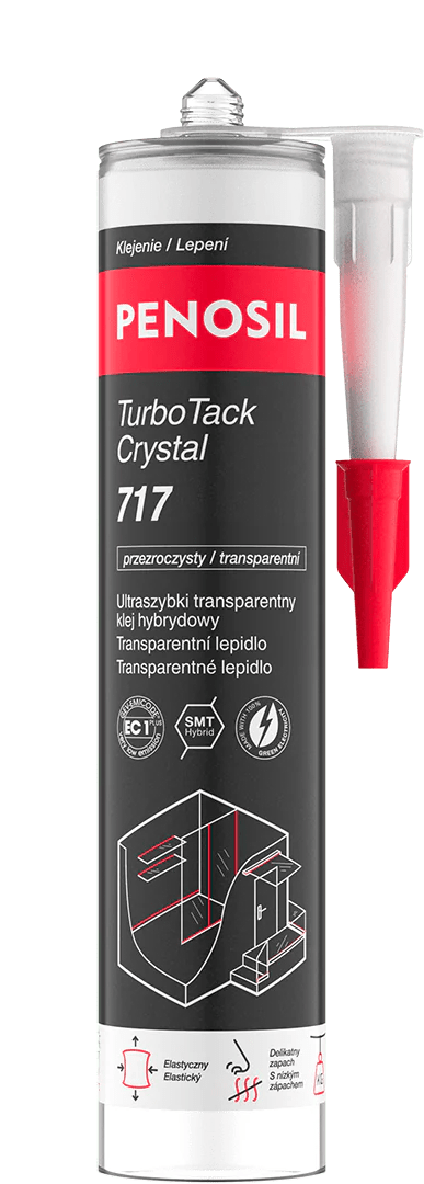 Transparentní lepidlo s rychlou počáteční přilnavostí