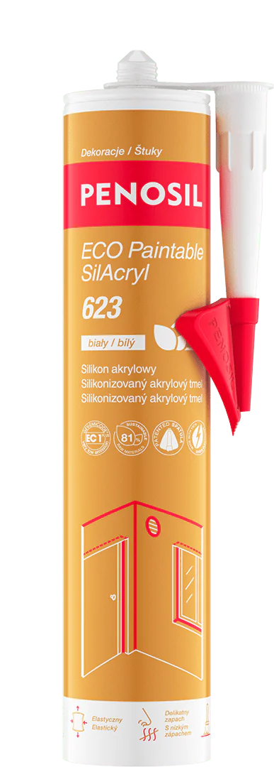 Akrylový silikon přetíratelný