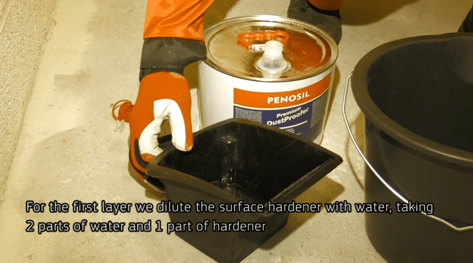 Play video: How to make a concrete floor dustproof?