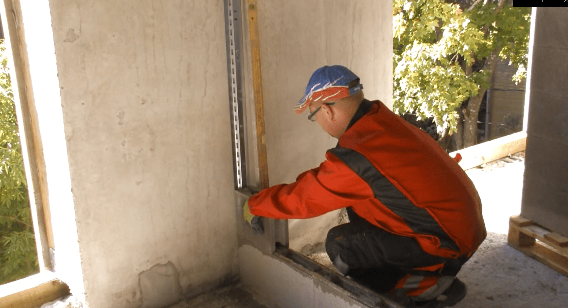 Play video: Using stone adhesive for laying bricks