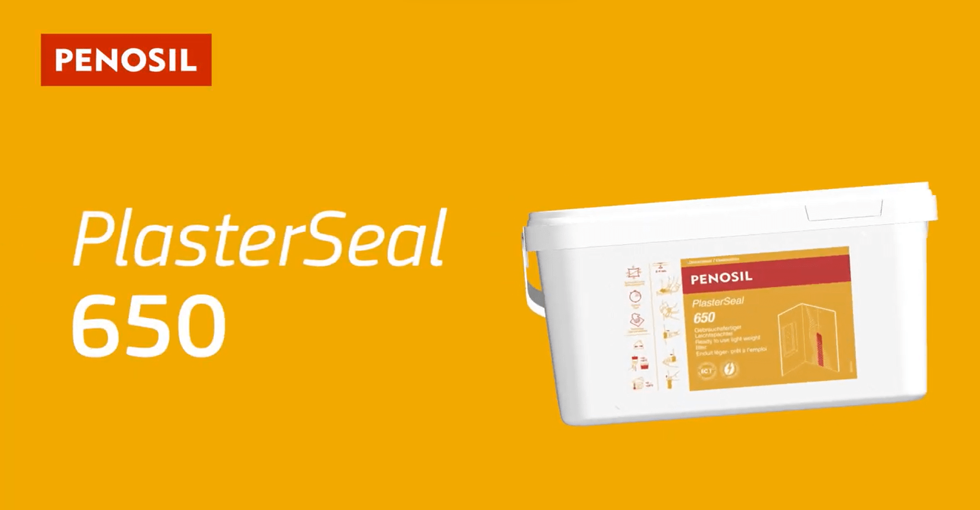 Play video: PENOSIL PlasterSeal 650 Leichter Fertigputz