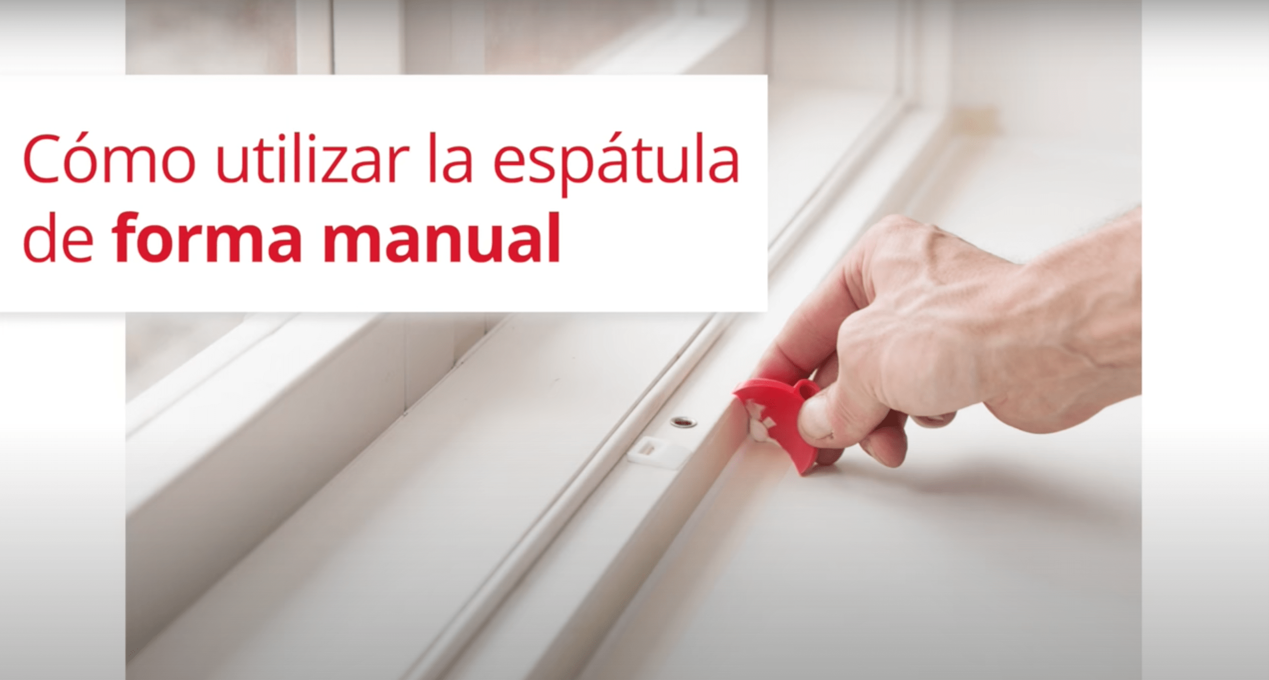 Play video: Juntas completamente lisas mediante espátula