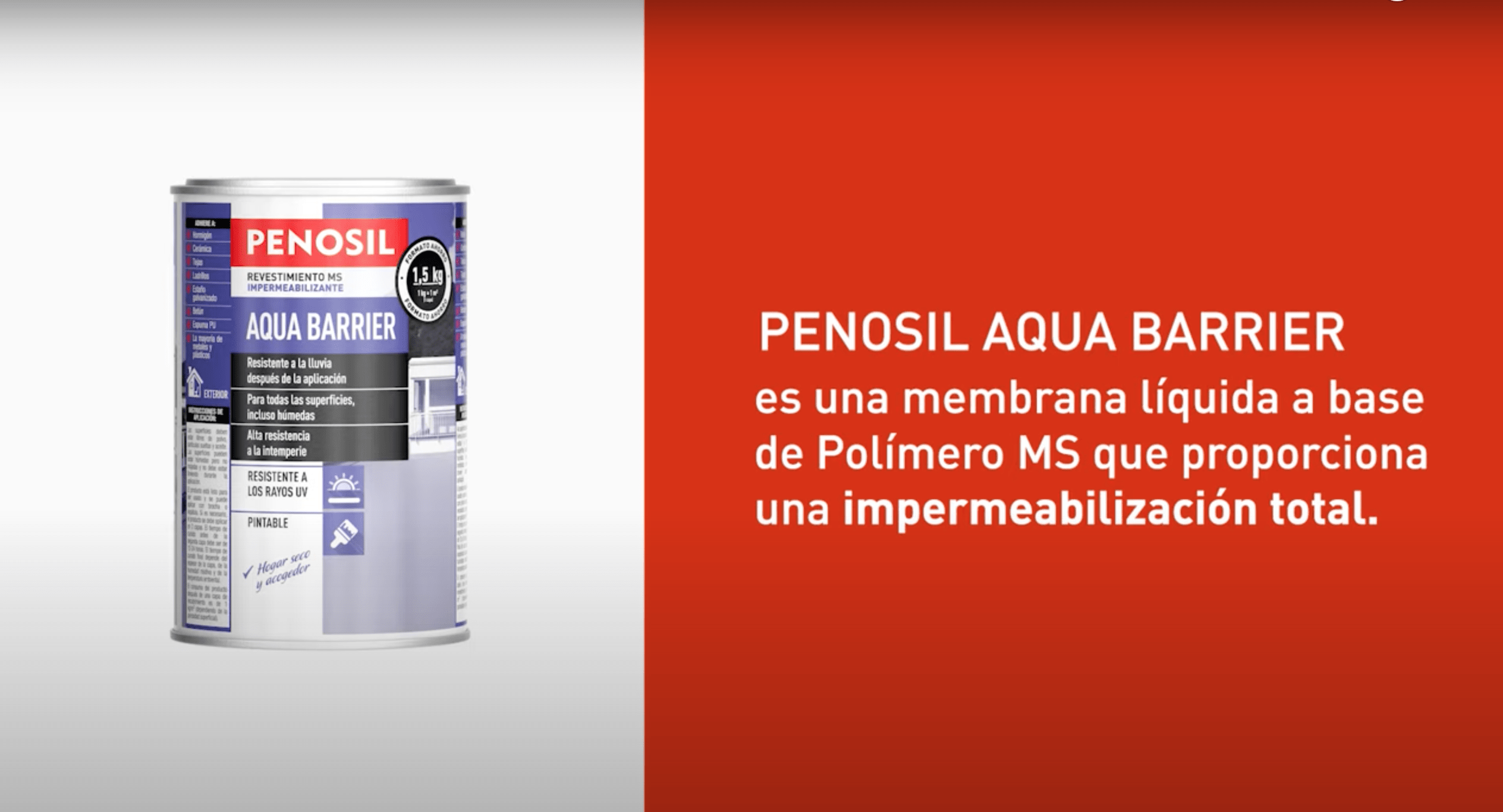 Play video: ¿Cómo impermeabilizar cubiertas de forma sencilla y duradera? | PENOSIL Aqua Barrier