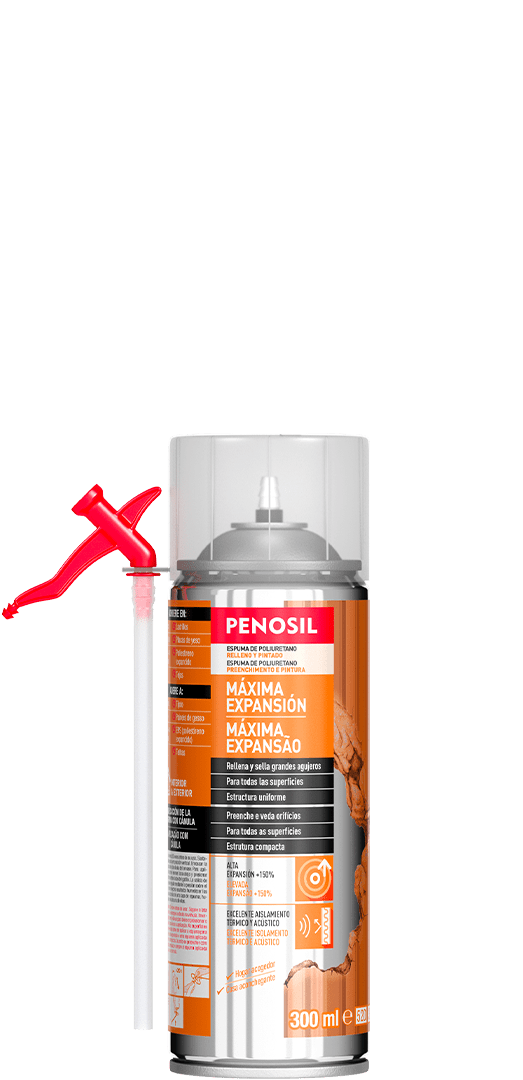 Espuma para rellenar agujeros. Penosil Maxima Expansion