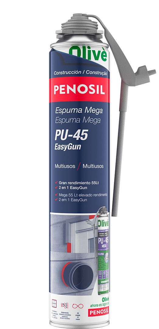 Espuma de poliuretano adhesiva EASY PEGA PENOSIL – Suministros Cáceres