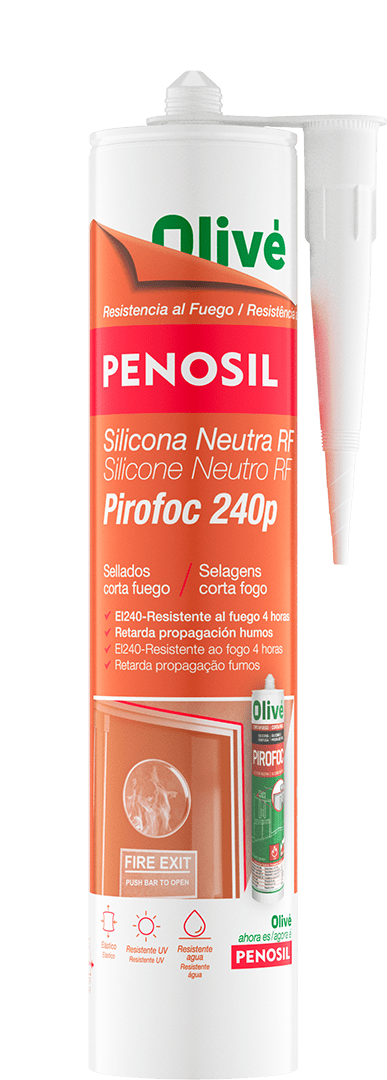PENOSIL Silicona Neutra RF Pirofoc 240p Silicona Ignífuga
