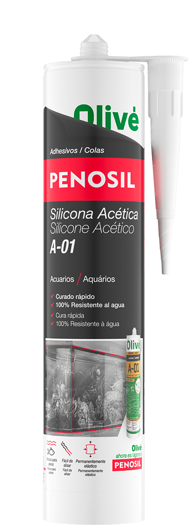 PENOSIL Silicona Acética A-01 para Sellar Acuarios