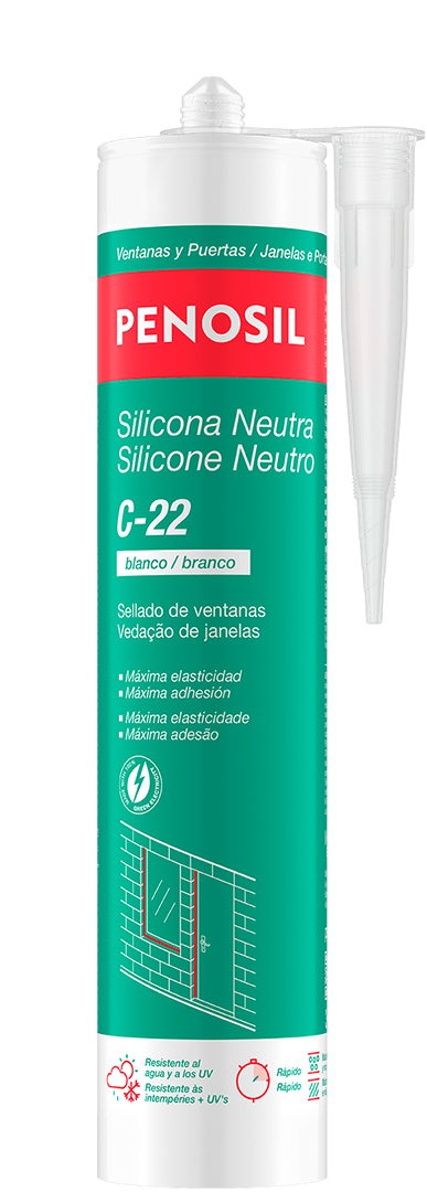 Silicona Neutra para Ventanas de Máxima Elasticidad. PENOSIL C-22 Blanco