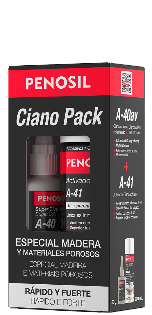 Cianocrilato con activador - Ciano Pack Penosil A-40+A-41