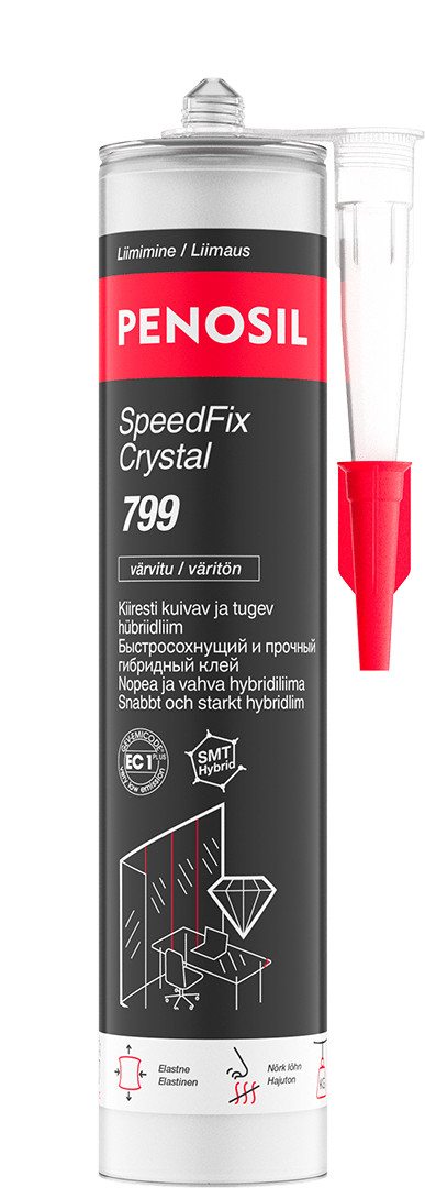 PENOSIL SpeedFix Crystal 799 läbipaistev hübriidliim