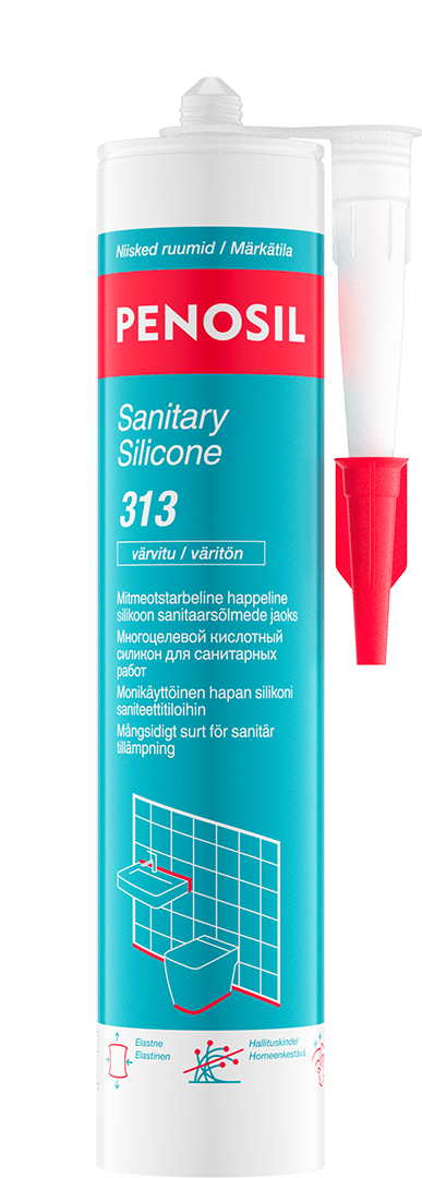 PENOSIL Sanitary Silicone 313/313c mitmeotstarbeline happeline sanitaarsilikoon