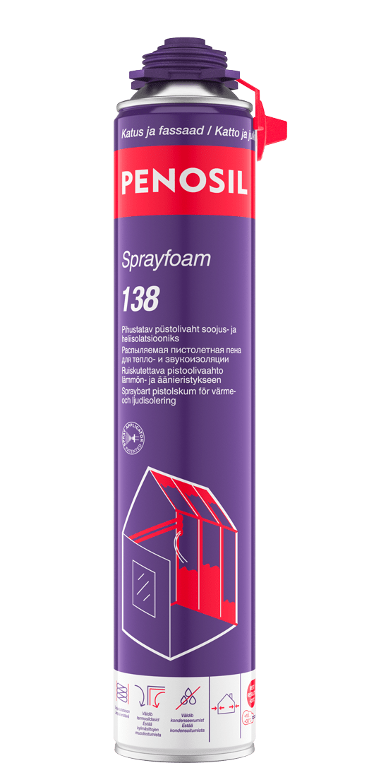 PENOSIL SprayFoam Pro 138 pihustatav püstolivaht soojustustöödeks