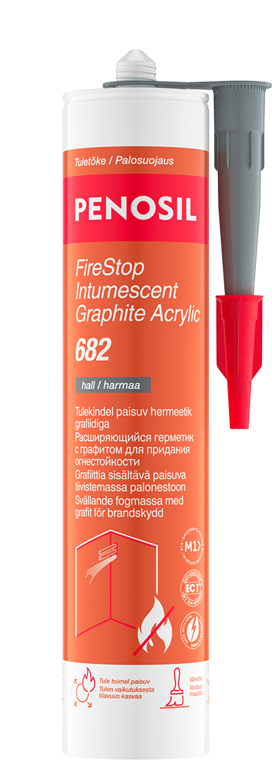 PENOSIL FireStop Intumescent Graphite Acrylic 682 - Grafiidiga tulekindel paisuv hermeetik