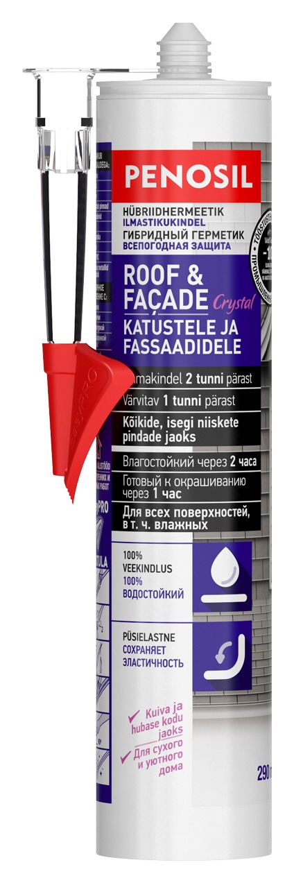 Roof&Facade Crystal - Läbipaistev katuse- ja fassaadihermeetik product image