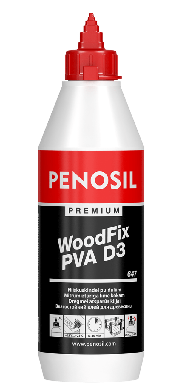Penosil Premium WoodFix PVA D3 647 kosteutta kestävä puuliima