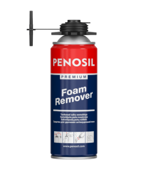 PENOSIL Premium Foam Remover kovettuneen asennusvaahdon liuottamiseen.