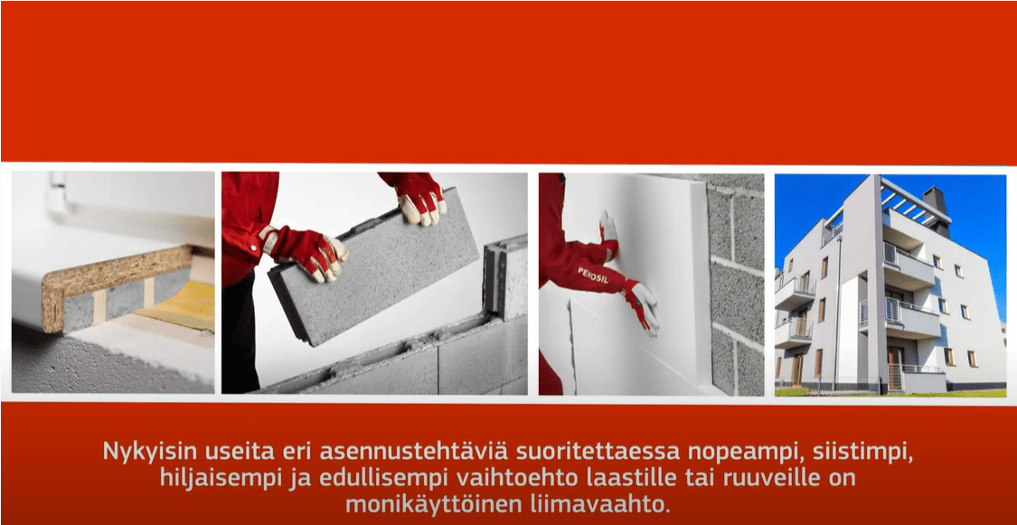 Play video: Kuinka asentaa liimavaahdolla laastia ja ruuveja?