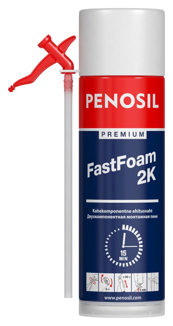 Kaksikomponenttinen pillivaahto PENOSIL Premium Fast Foam 2K.