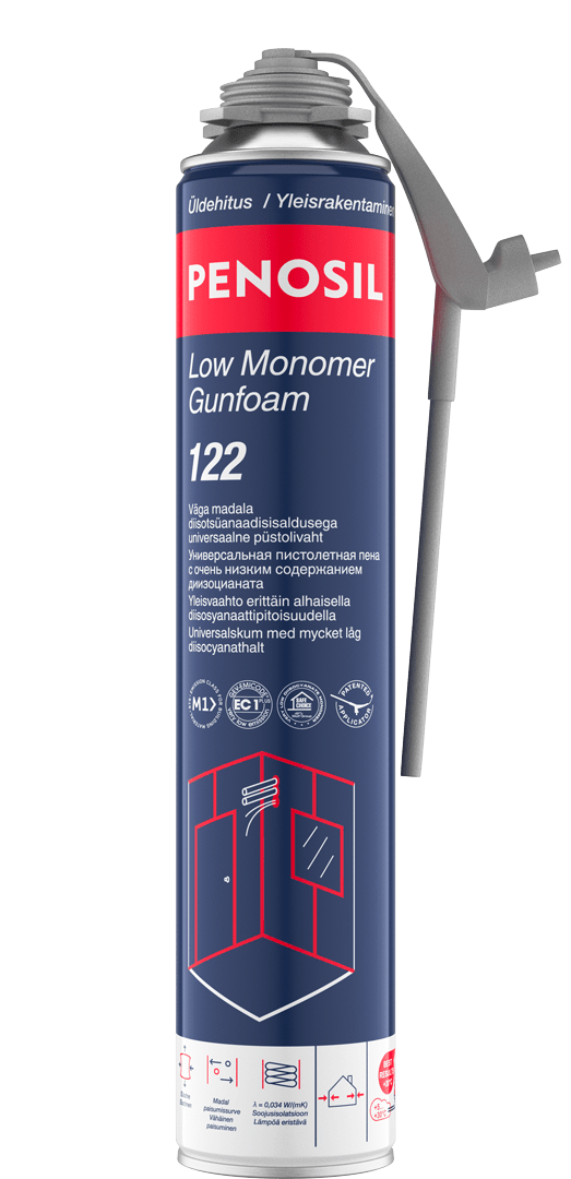 PENOSIL Low Monomer Gunfoam 122 monikäyttöinen eristyspistoolivaahto