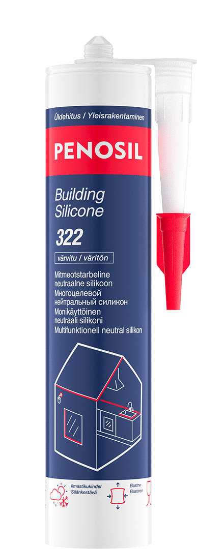 PENOSIL Building Silicone 322 monikäyttöinen neutraali silikoni