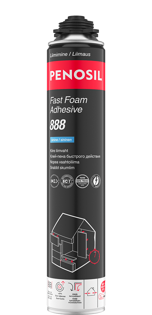 Penosil Fast Foam Adhesive 888 monikäyttöinen vaahtomuoviliima