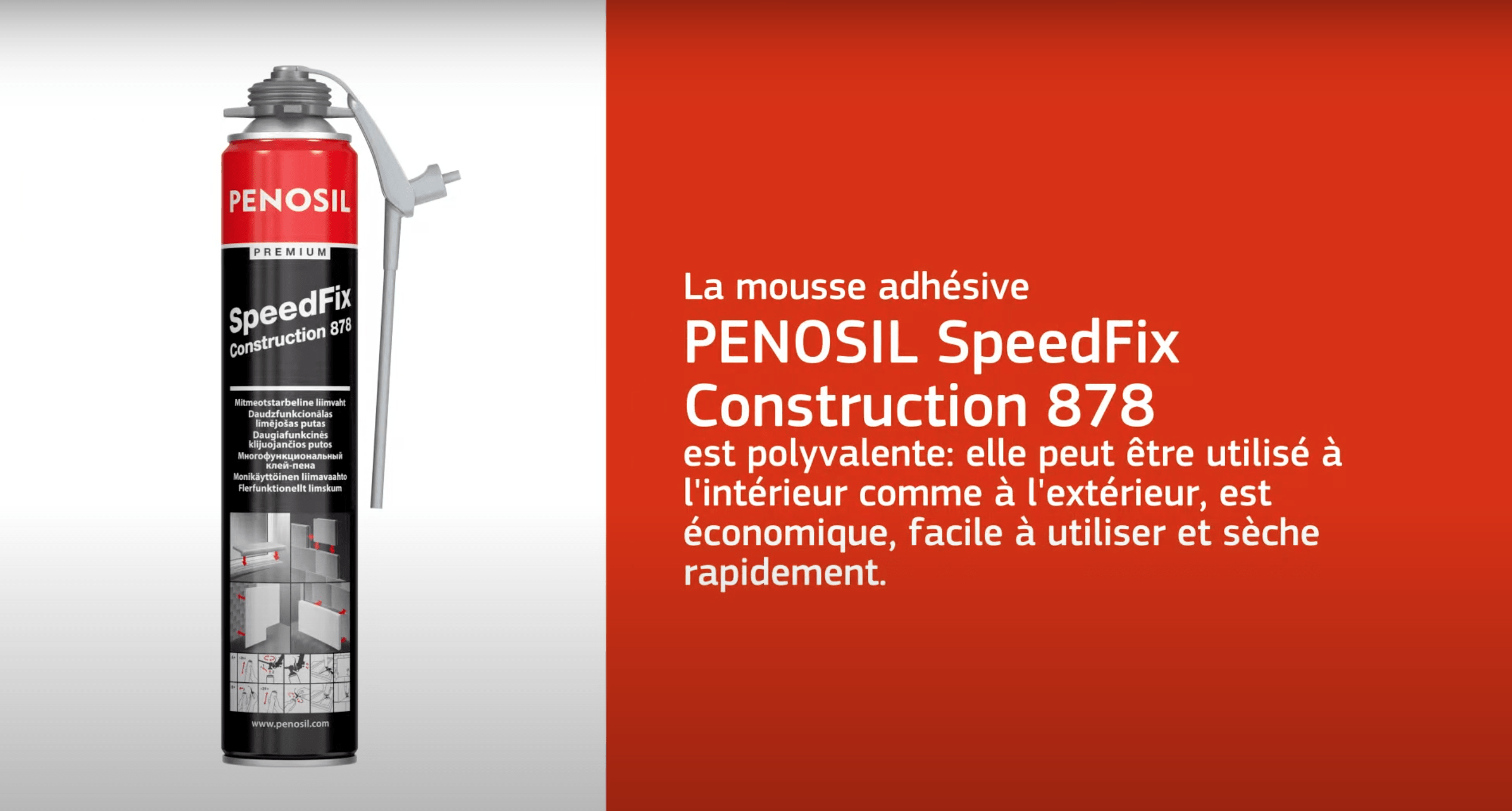 Play video: Comment effectuer un collage rapidement? – SpeedFix Construction