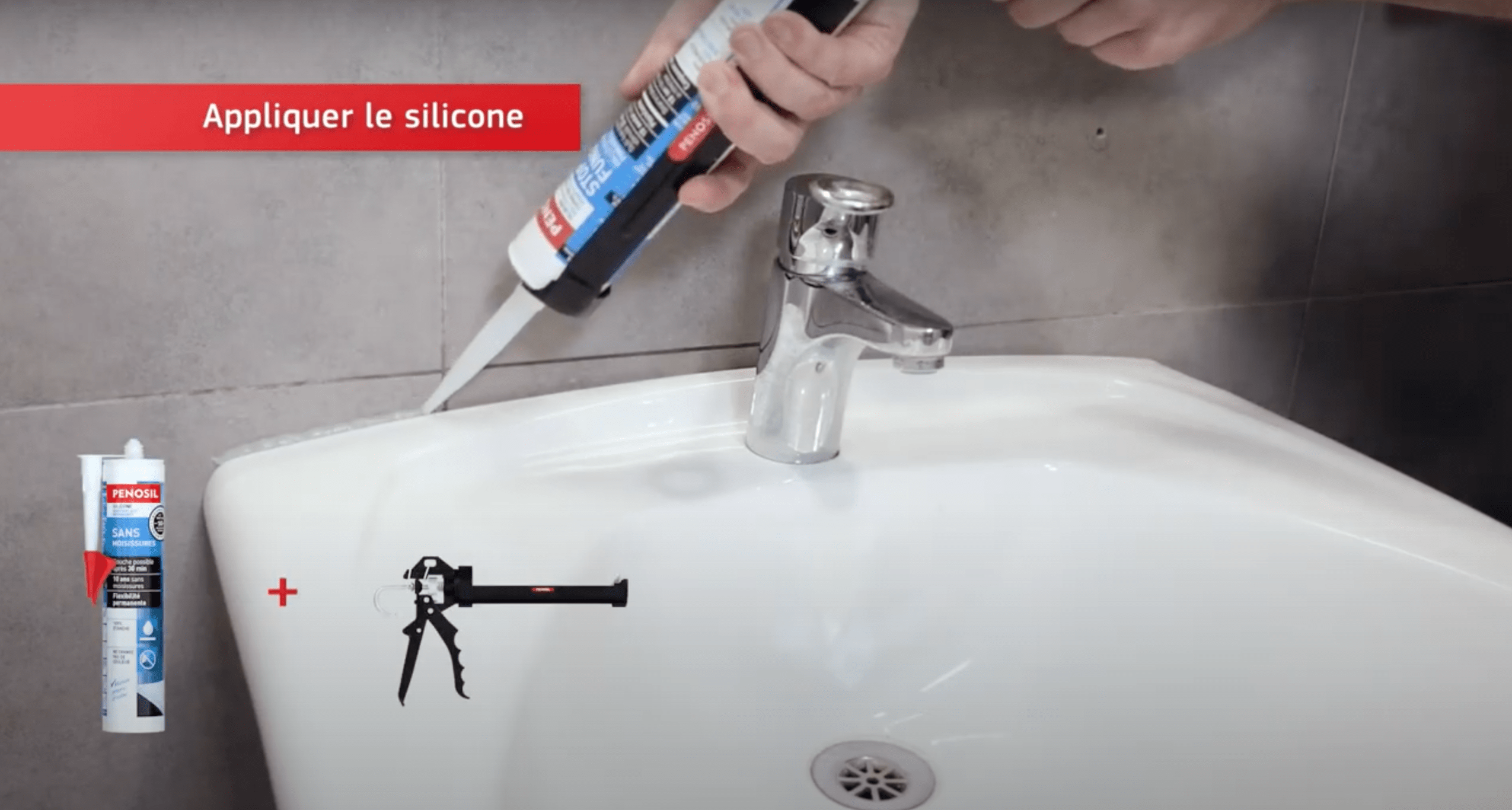 Play video: Comment renouveler ses joints sanitaires? – PENOSIL Sans Moisissures