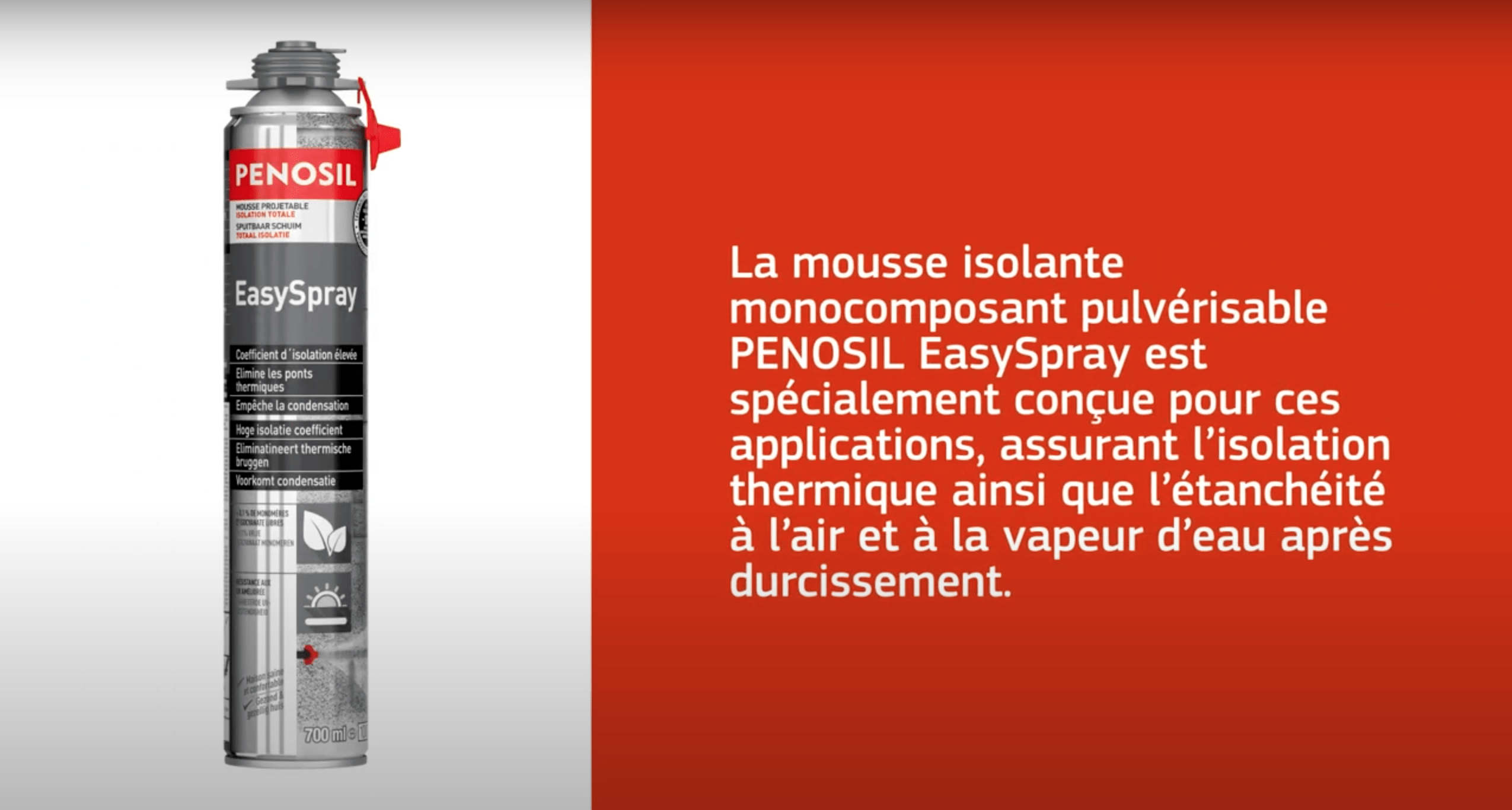 Play video: Isolation par mousse projetable (brevetée) – PENOSIL EasySpray