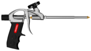 Pistolet PENOSIL FoamGun C1 qui est un pistolet pour mousse polyuréthane. Il est noir et gris avec le logo penosil.