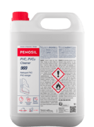 Bidon blanc de 5L avec un capuchon rouge et une étiquette logotée PENOSIL et avec le nom et les avantages du produit en français et néerlandais.