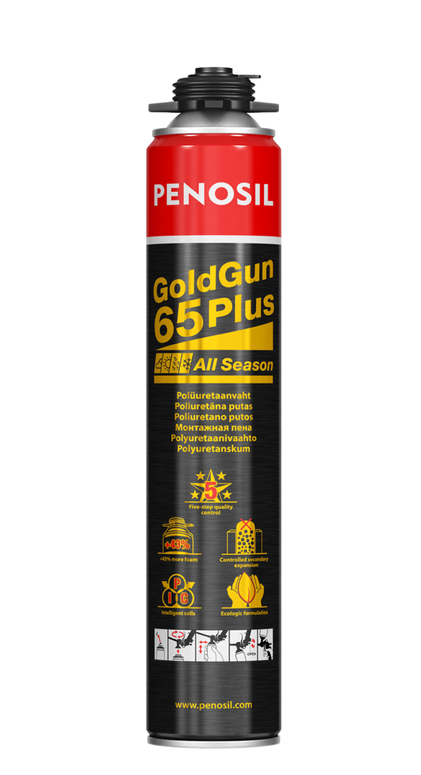 Penosil GoldGun 65 Plus All Season polyurethane foam with the highest stable quality and increased output