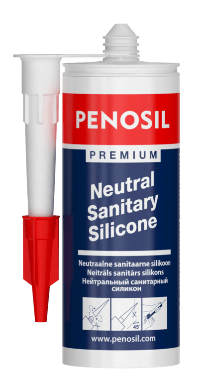 PENOSIL Premium mould resistant Neutral curing sanitary silicone.