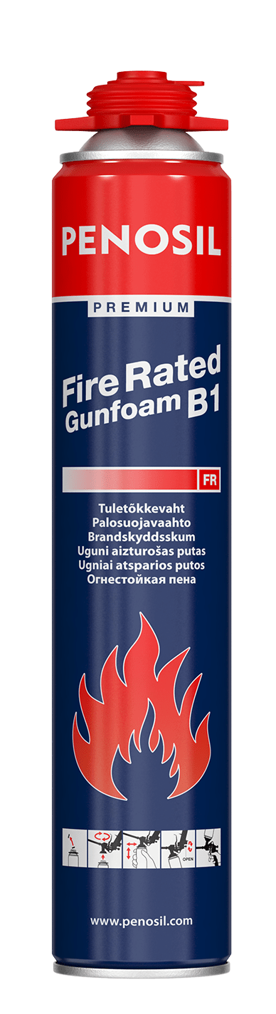 Penosil Premium Fire Rated Gunfoam is low post expansion and fast curing