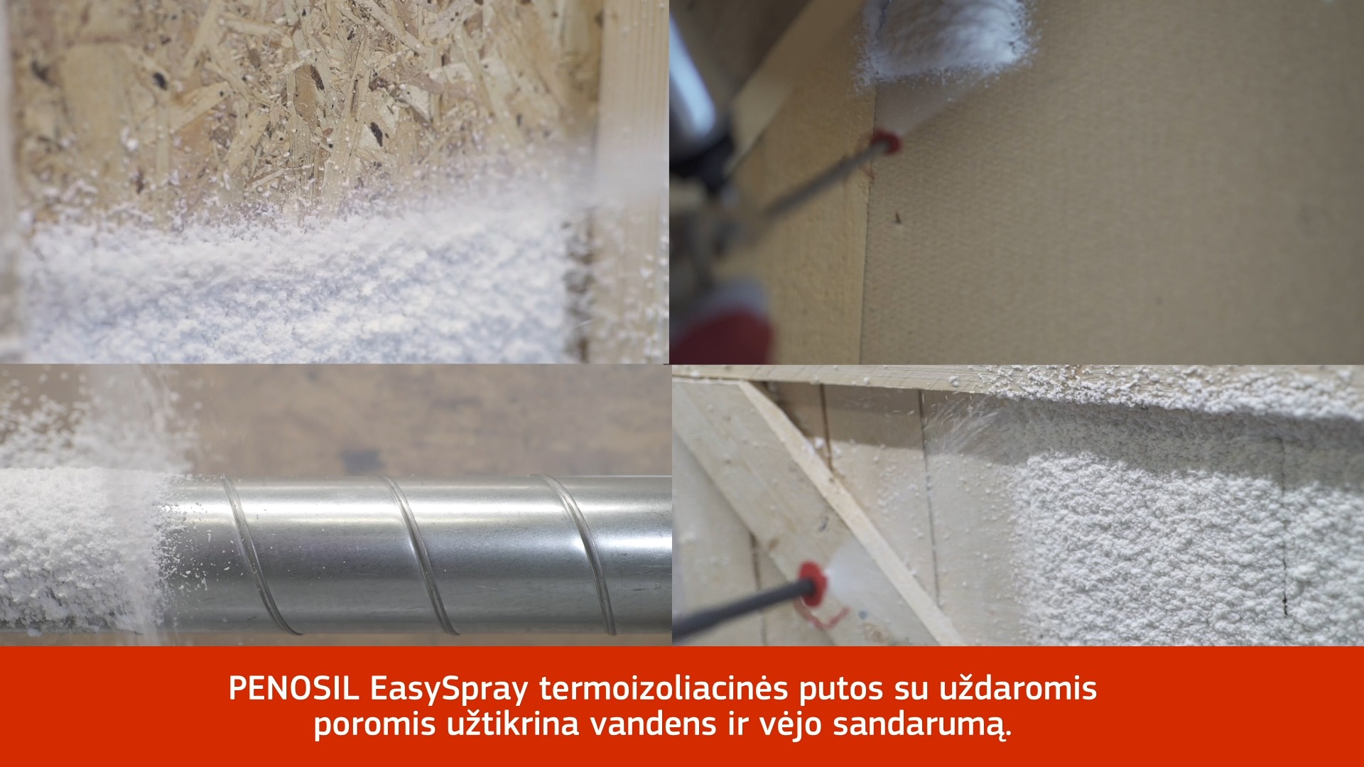 Play video: Penosil EasySpray purškiamosios termoizoliacinės putos