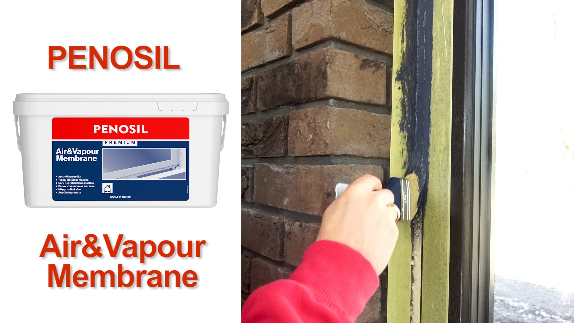 Play video: Langų sandarinimas su Penosil Premium Air&Vapour Membrane