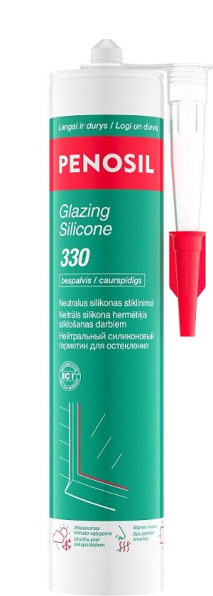 PENOSIL Glazing Silicone 330 neutralus silikonas stiklinimui