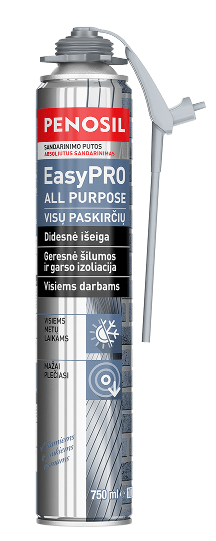 PENOSIL EasyPRO All Purpose statybinės putos visų jungčių sandarinimui