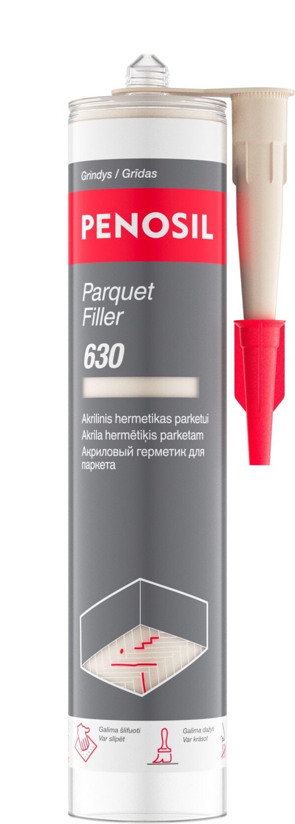 Penosil Parquet Filler 630 PF86 akrilinis hermetikas parketui