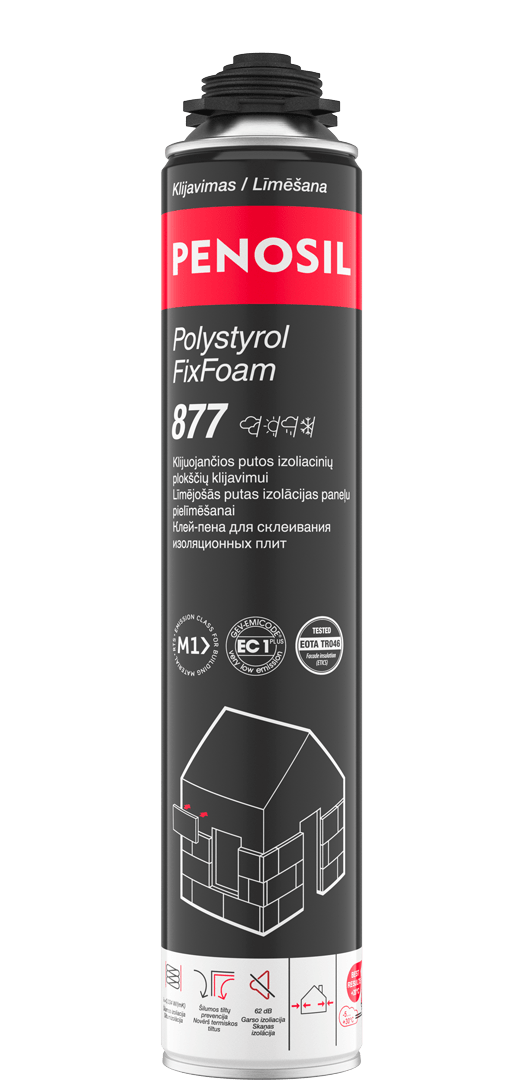 Penosil Polystyrol FixFoam 877 klijuojančios putos