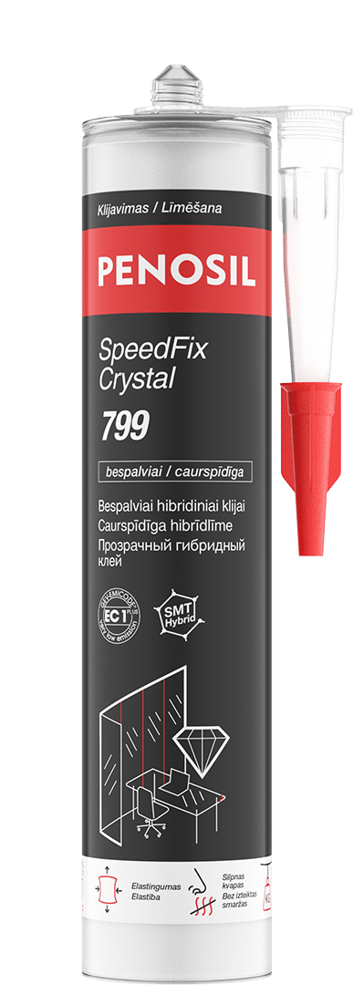 PENOSIL SpeedFix Crystal 799 bespalviai hibridiniai klijai
