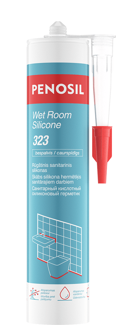 PENOSIL Wet Room Silicone 323 rūgštinis sanitarinis silikonas