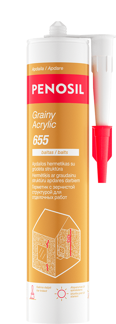 PENOSIL Grainy Acrylic 655 hermetikas su grūdėta struktūra