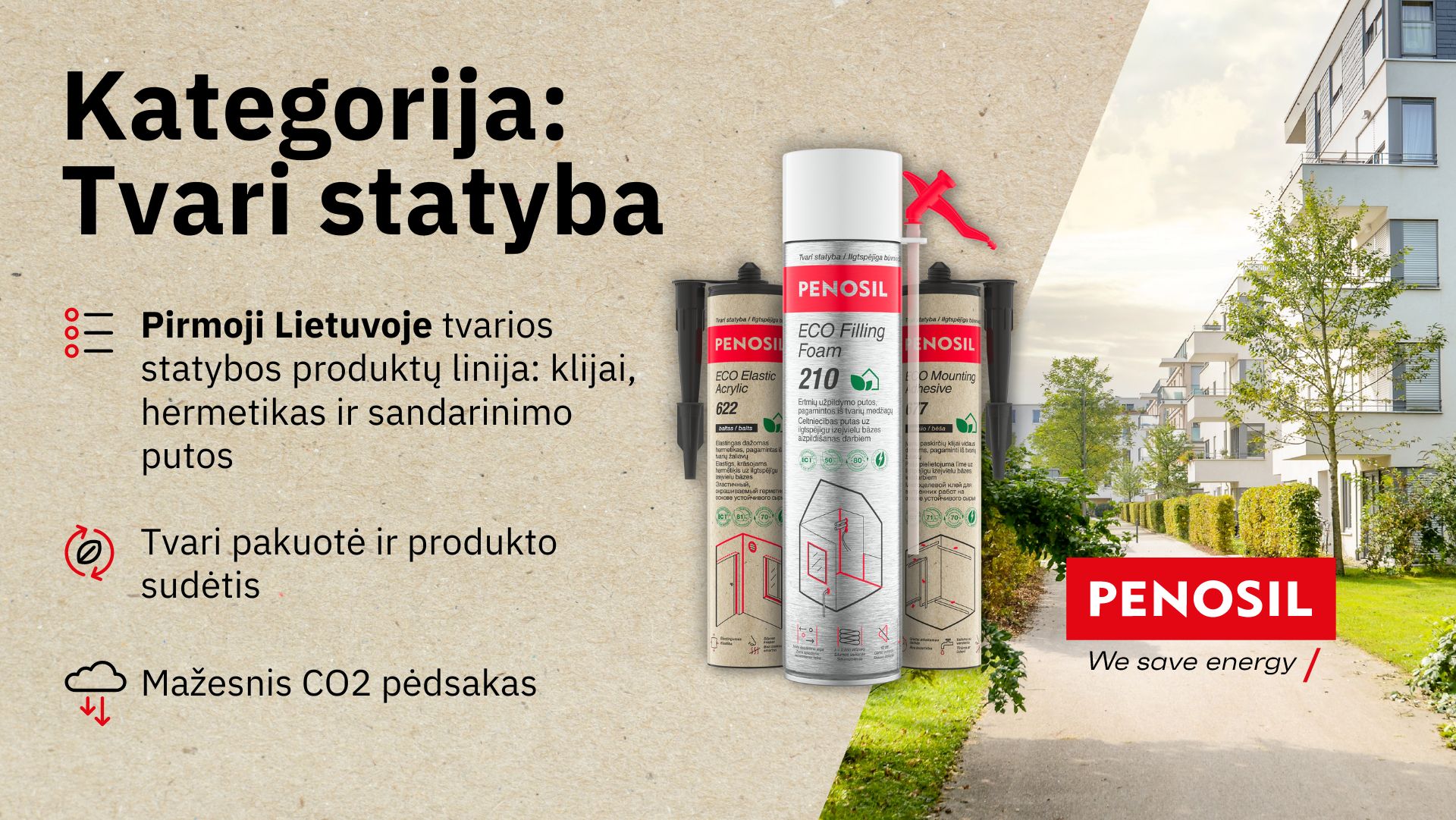 Play video: Naujiena – Penosil produktai tvariai statybai